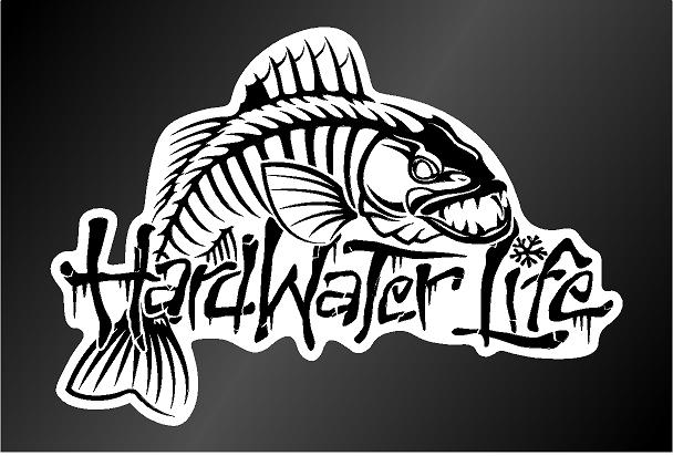 7 Walleye decals by HardWater Life