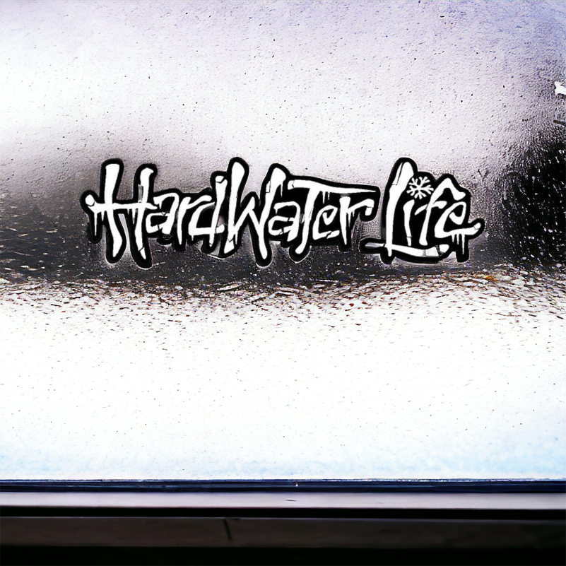 9 HardWater Life decals